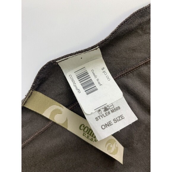 Comfy USA Comfy Scarf Brown Modal Spandex Stretch Jersey One Size New - Picture 5 of 7